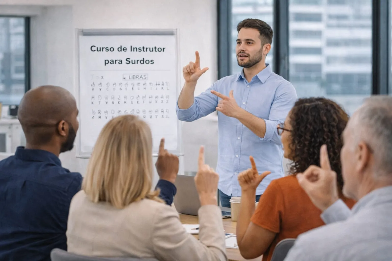 Curso inclusivo para surdos